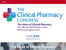 Tablet Screenshot of pharmacycongress.co.uk